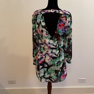 Parker Dress.  Snap crossover top, v-back.  Knee length